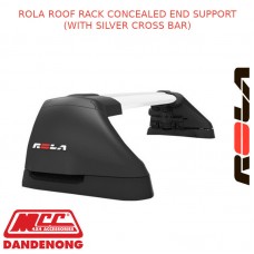 ROLA ROOF RACK SET FITS TOYOTA HILUX - 4D UTE SILVER (CONCEALED)